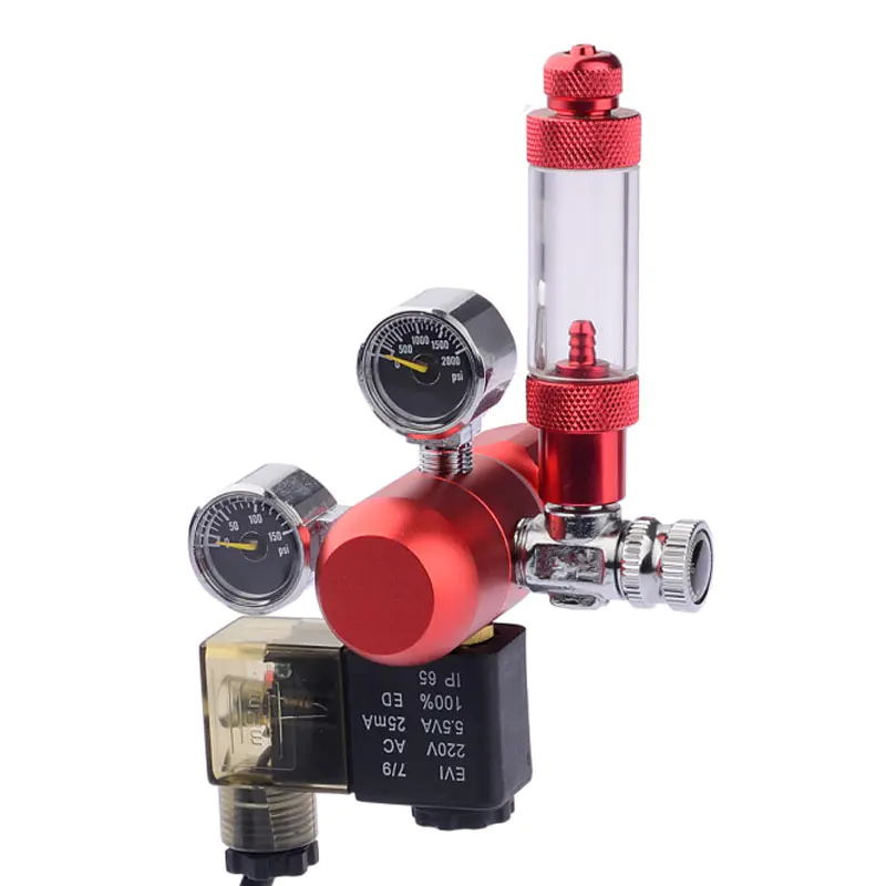 ST-03-1 Aquarium CO2-Magnetventil Dual-Blasenzähler-Regler